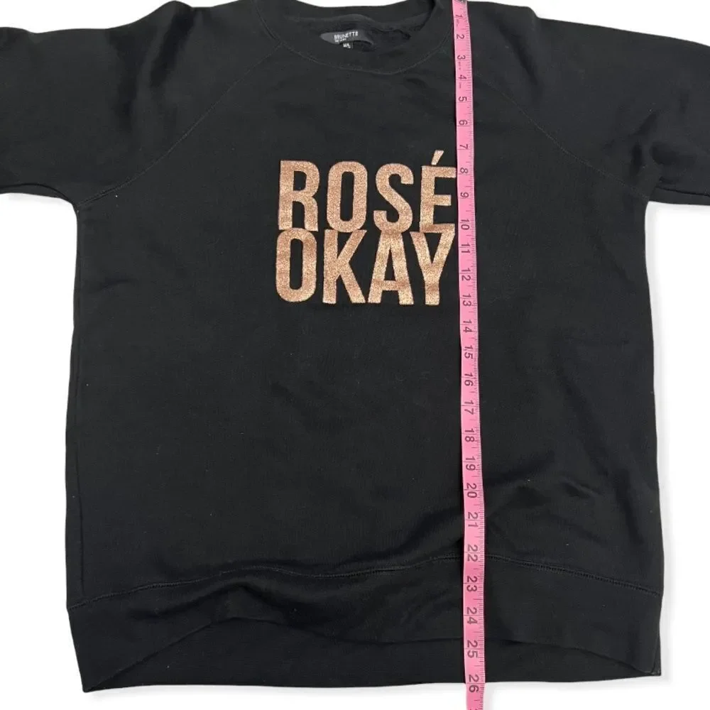 Brunette The Label “Rose Okay” Classic Crewneck Sweatshirt